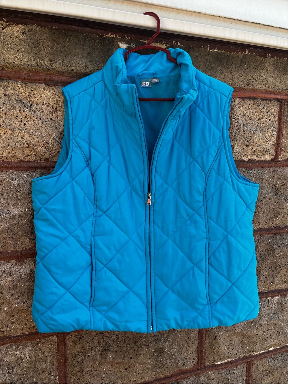 SJB Active Quilted Women's Aqua Blue Puffer Vest XL